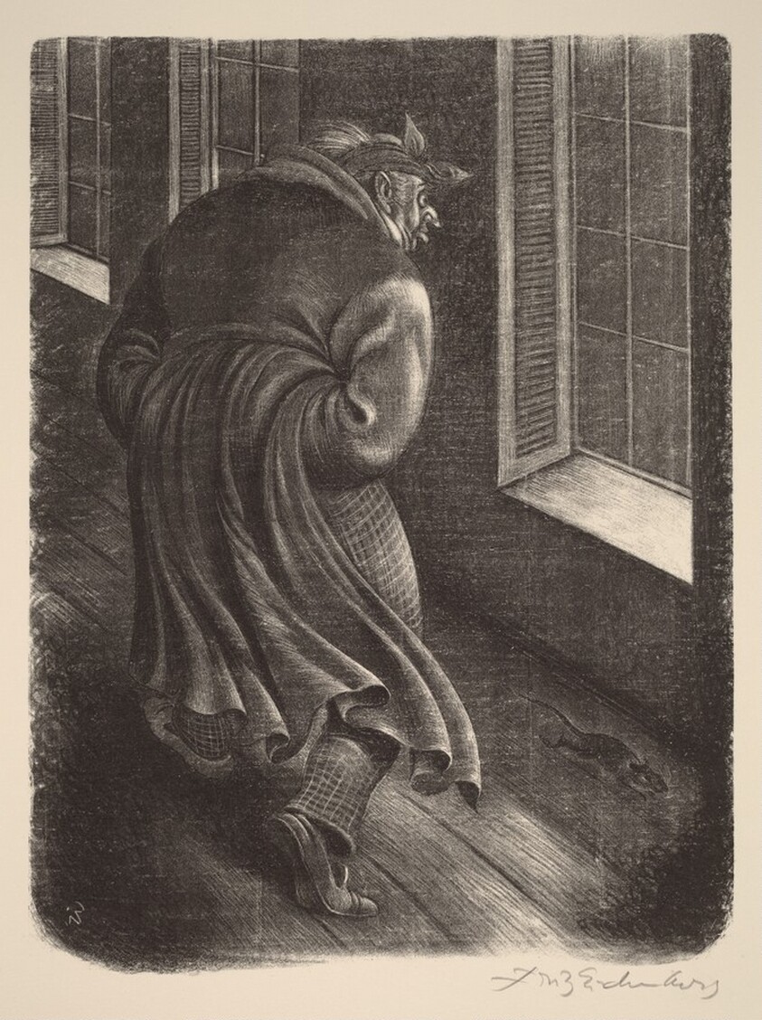 The Crazy Old Man (Book V: Pro and Contra, facing p.206)