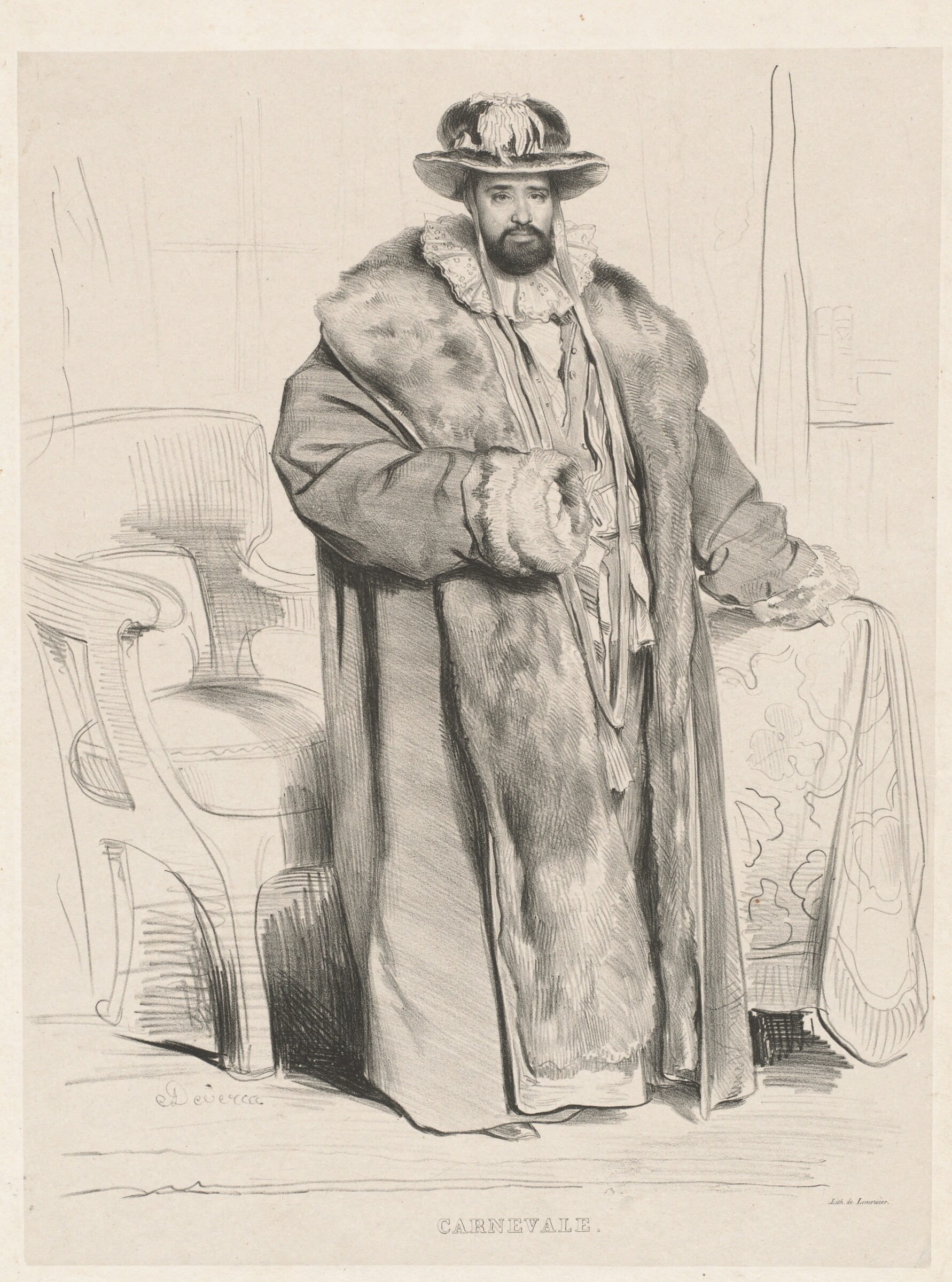Carnevale, Achille Devéria, 1830