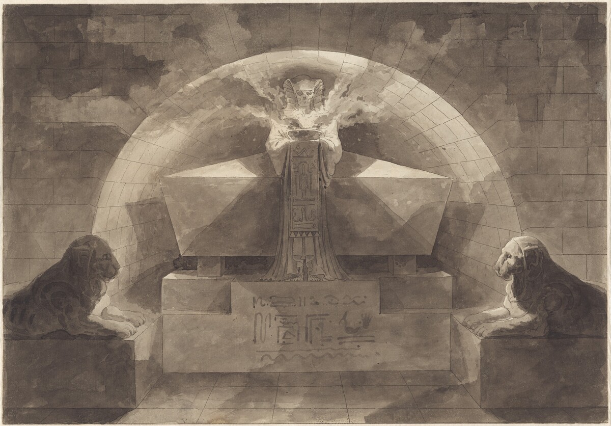 Tomb with Death Standing