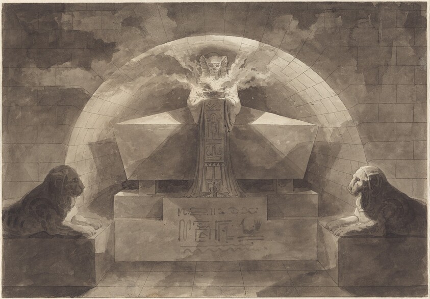 Tomb with Death Standing