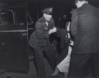 The Dead Man's Wife Arrived and Then She Collapsed, Weegee, c. 1940