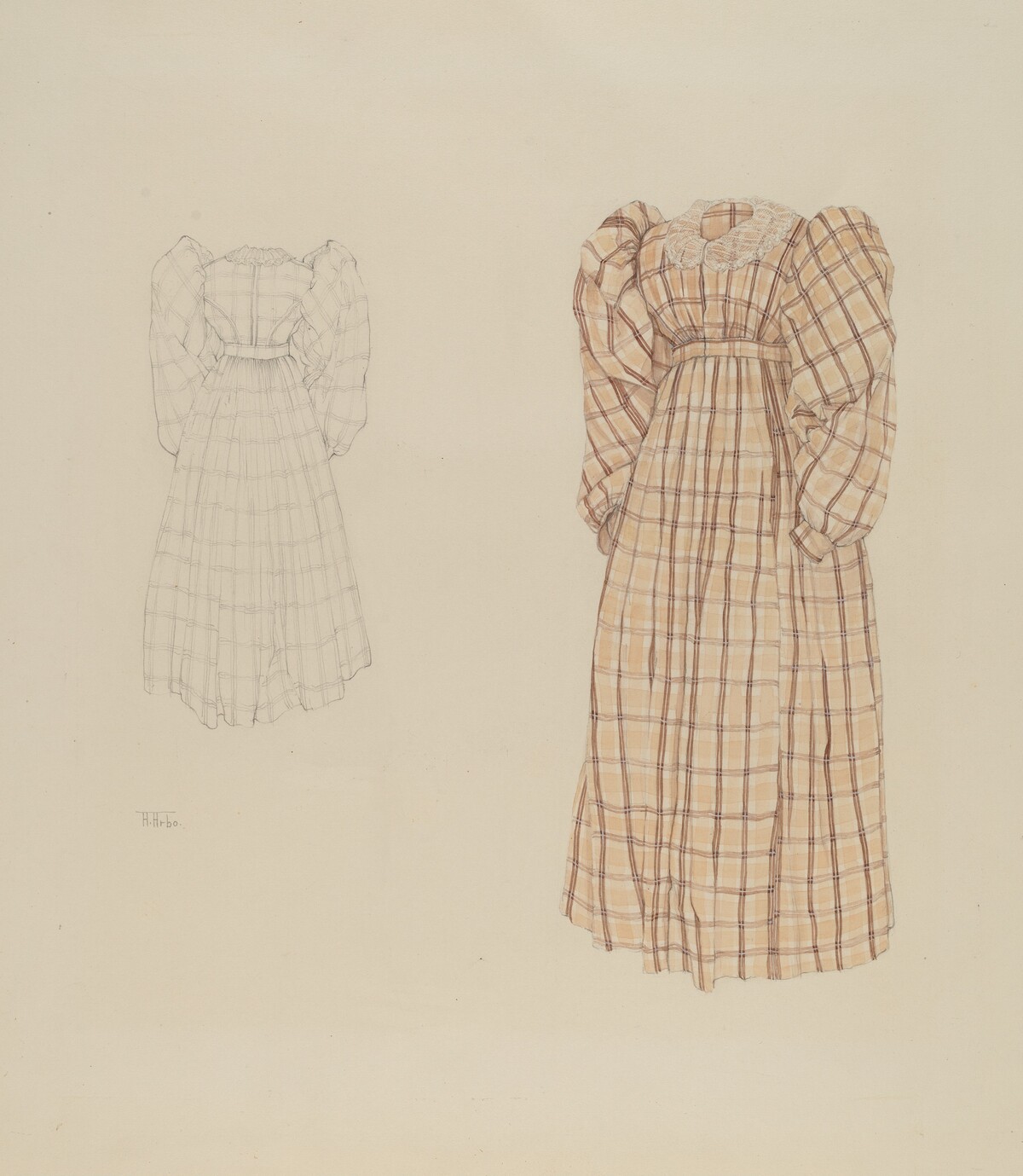 Plaid Morning Dress