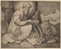 Saint Jerome in a Landscape, Lucas van Leyden, 1513