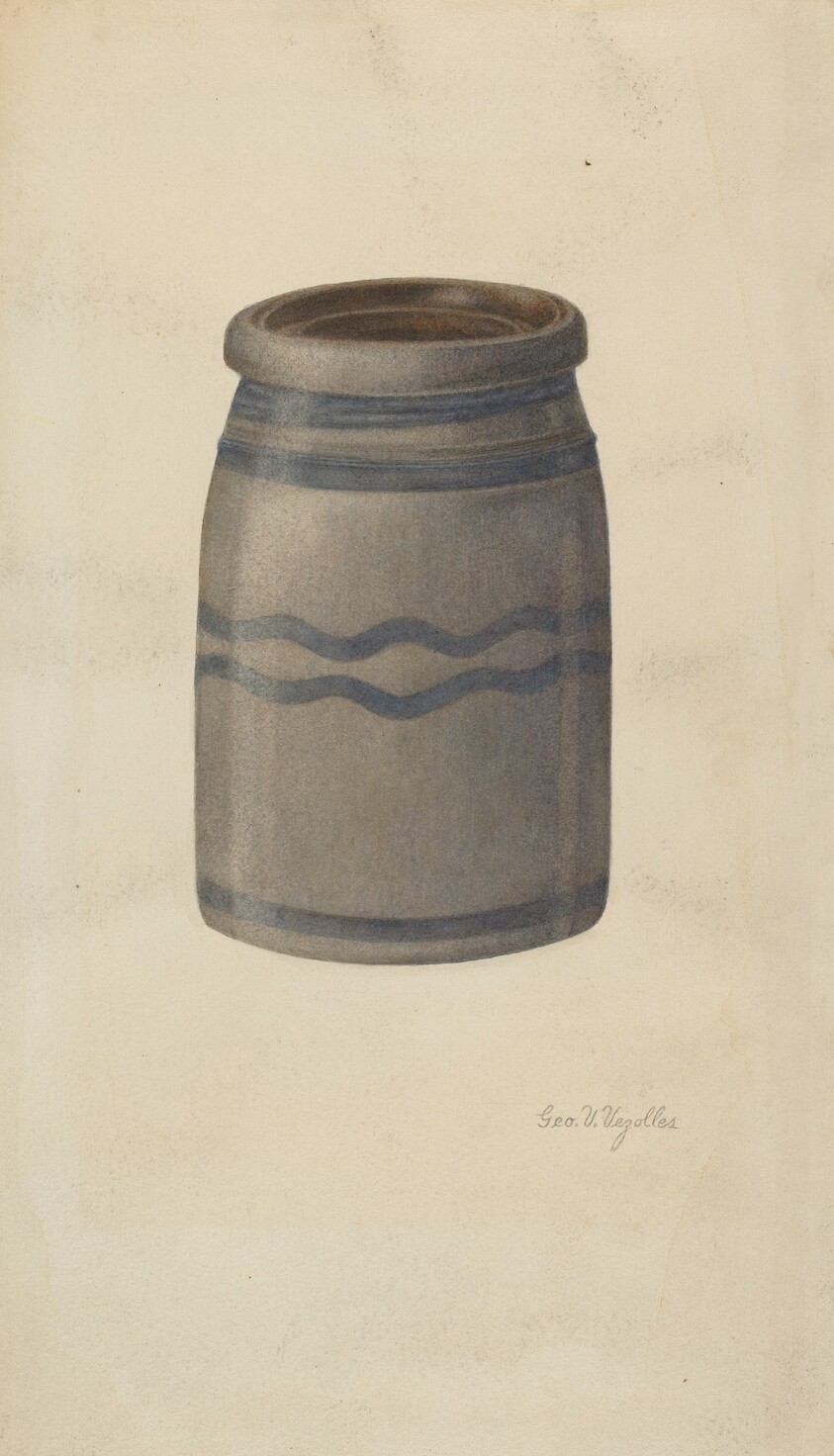 Quart Stoneware Preserving Jar