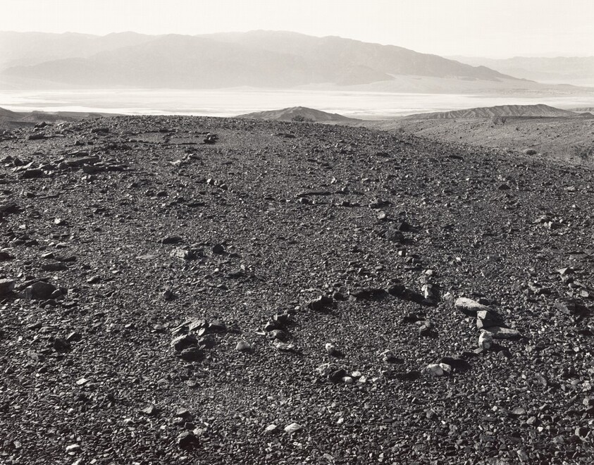 Lake Manly: Death Valley, Prehistoric Rock Alignment, Along an Unnamed Wash, Site 407-56, Looking West