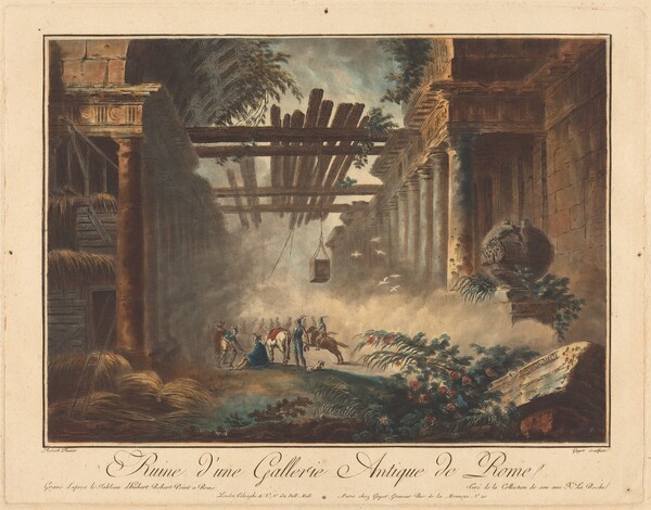 Ruine d'une Gallerie Antique de Rome