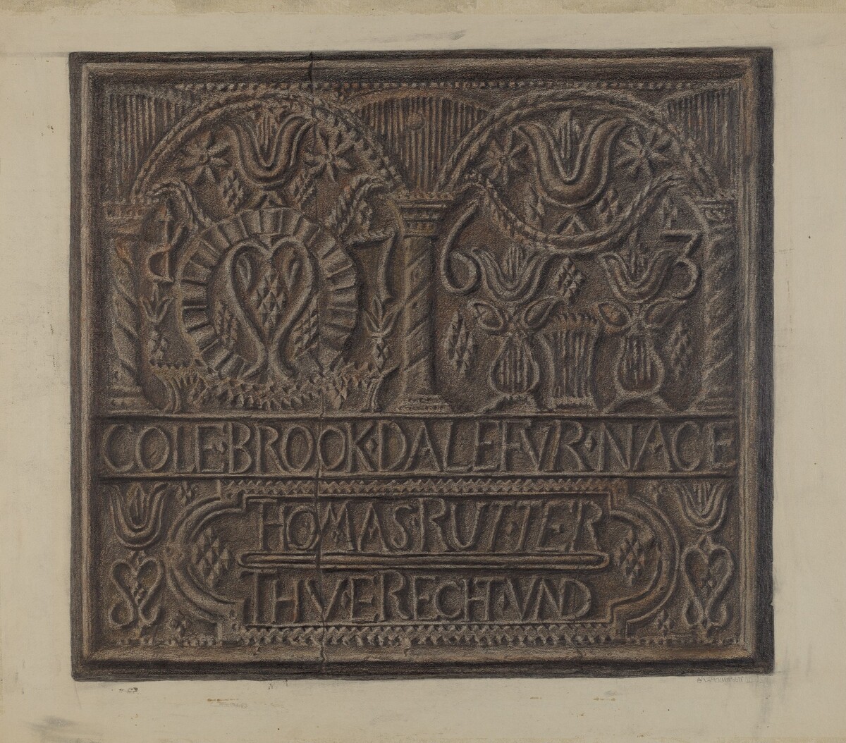 Pa. German Stove Plate