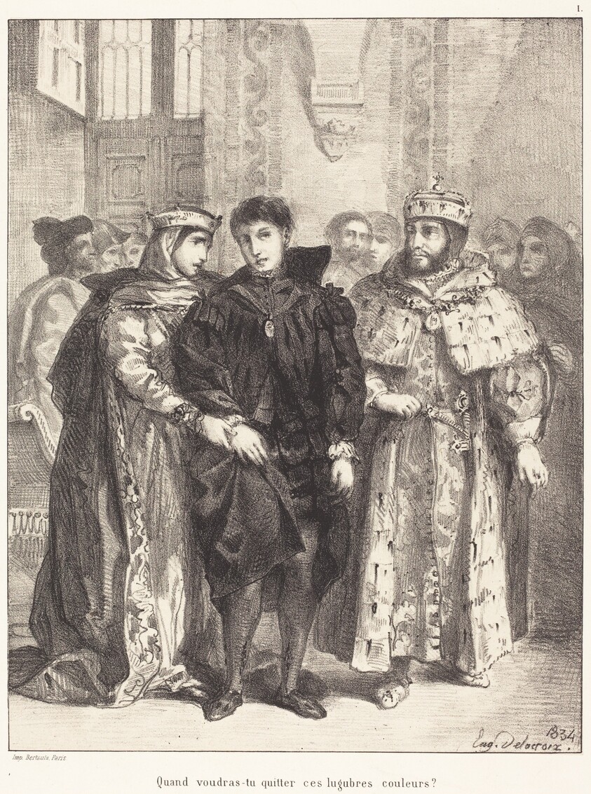 The Queen Tries to Console Hamlet (Act I, Scene II)