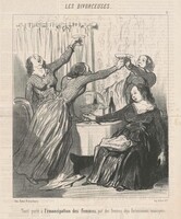 Toast porté a  l'émancipation des femmes ..., Honoré Daumier, 1848