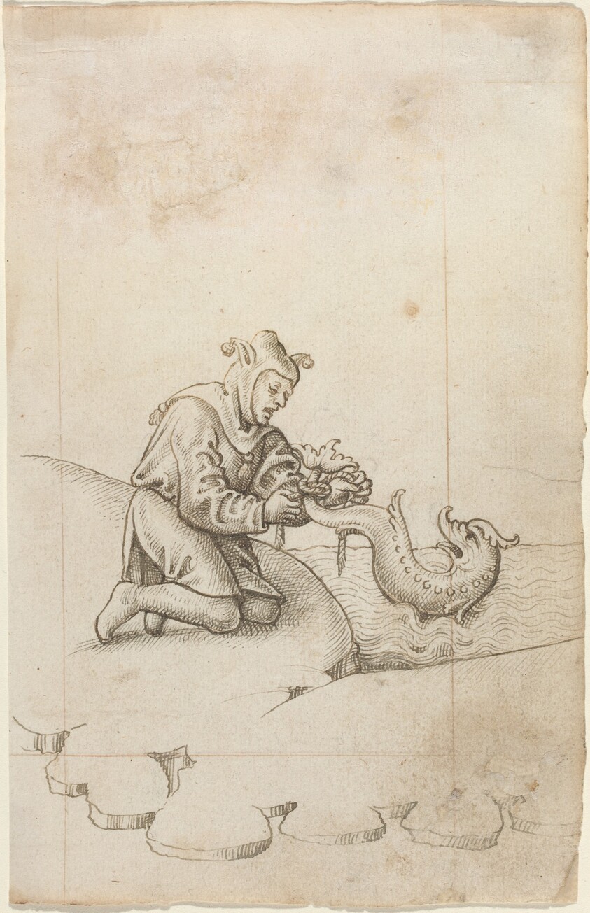 "You Are Tying a Dolphin by the Tail" [fol. 17 recto]