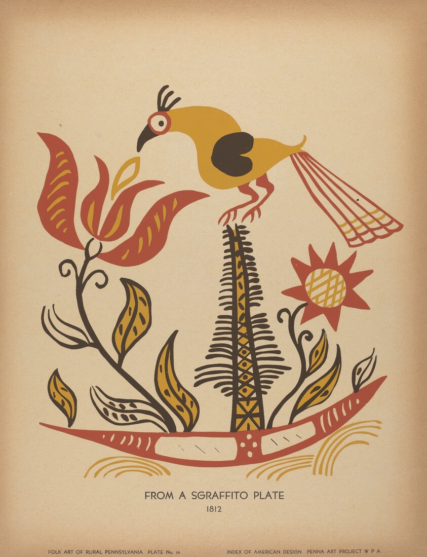 Plate 14: From the Portfolio "Folk Art of Rural Pennsylvania"