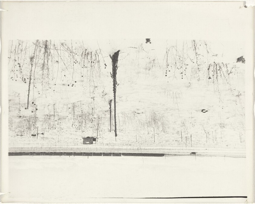 Abandoned vehicle in snow--outside Las Vegas, Nevada