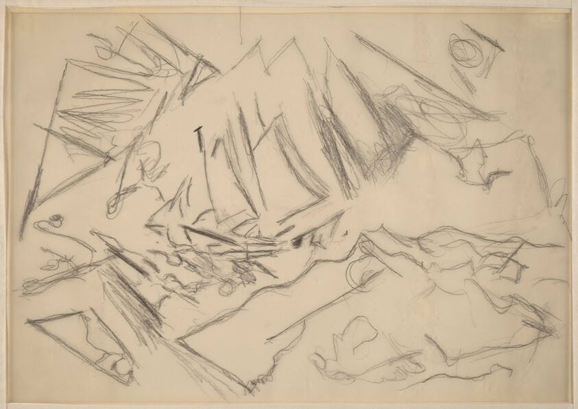 Sea with Sailing Vessel