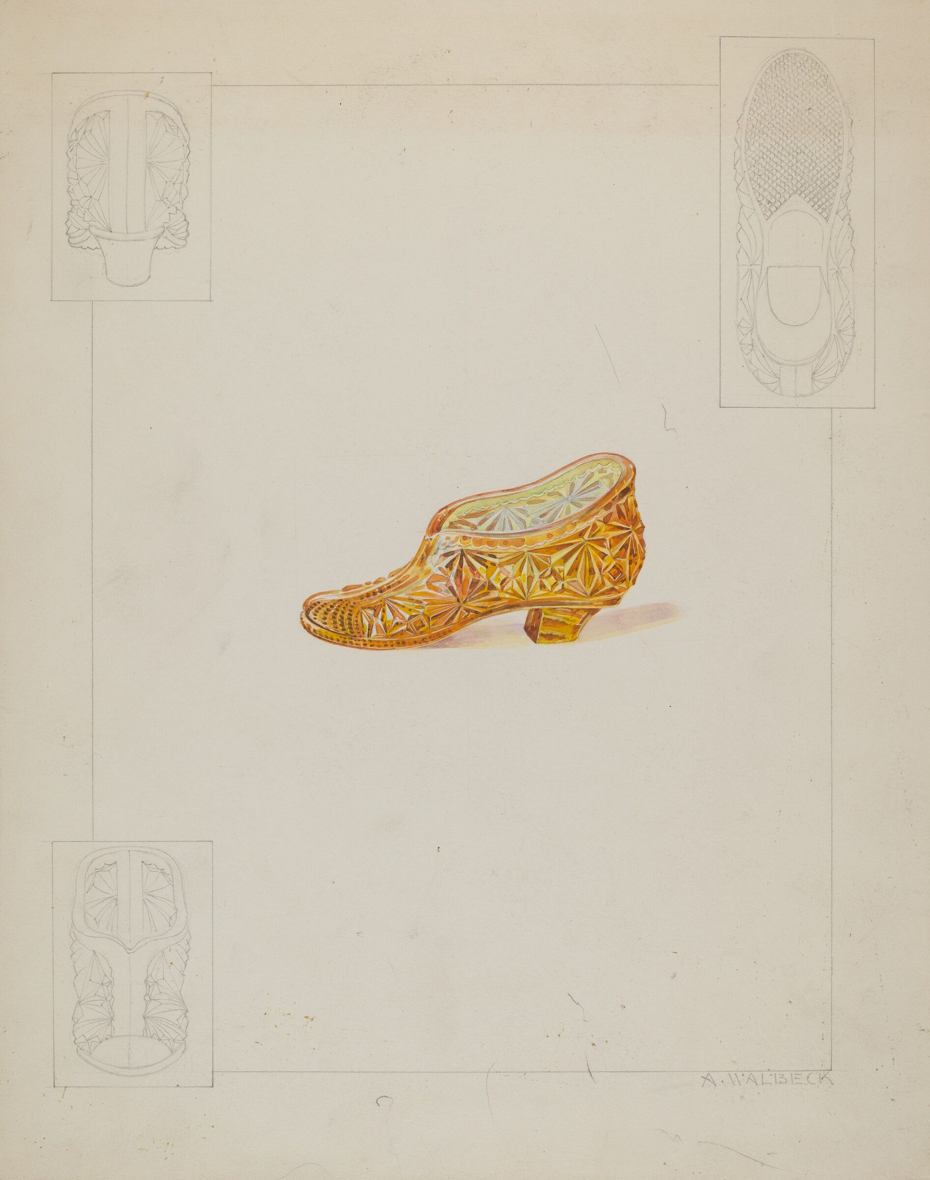 Flower Holder, Alfred Walbeck, c. 1936