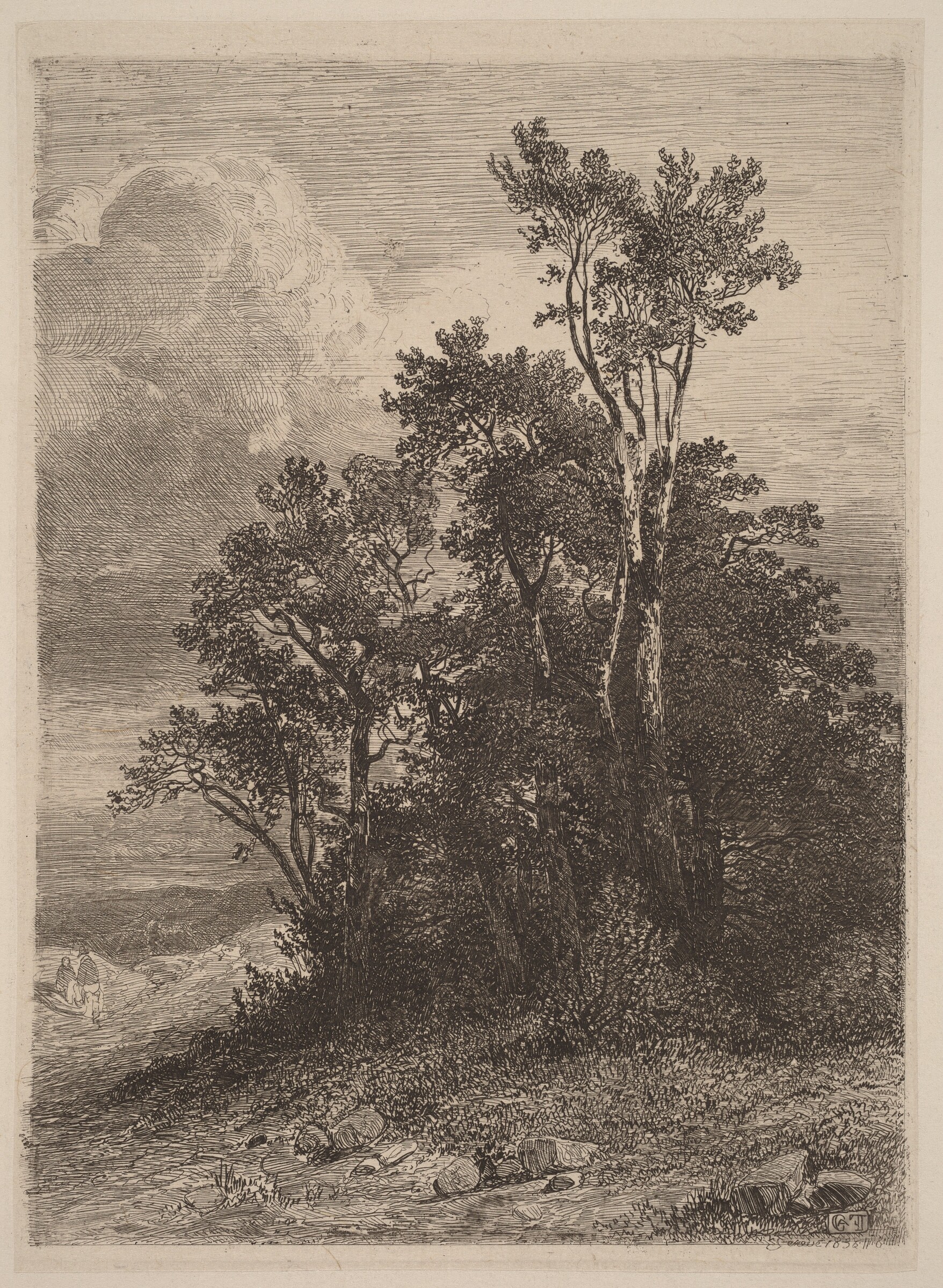 Grove of Trees, Alexandre Calame, 1838