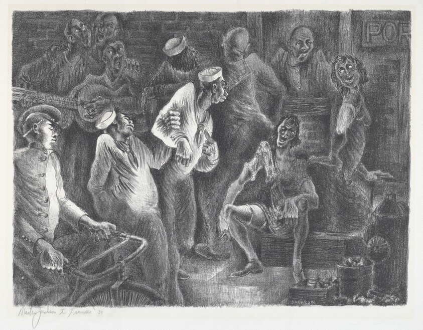 Untitled (Sailors on shore)