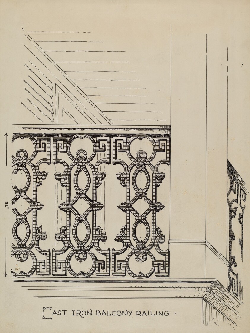 Cast Iron Balcony Railing