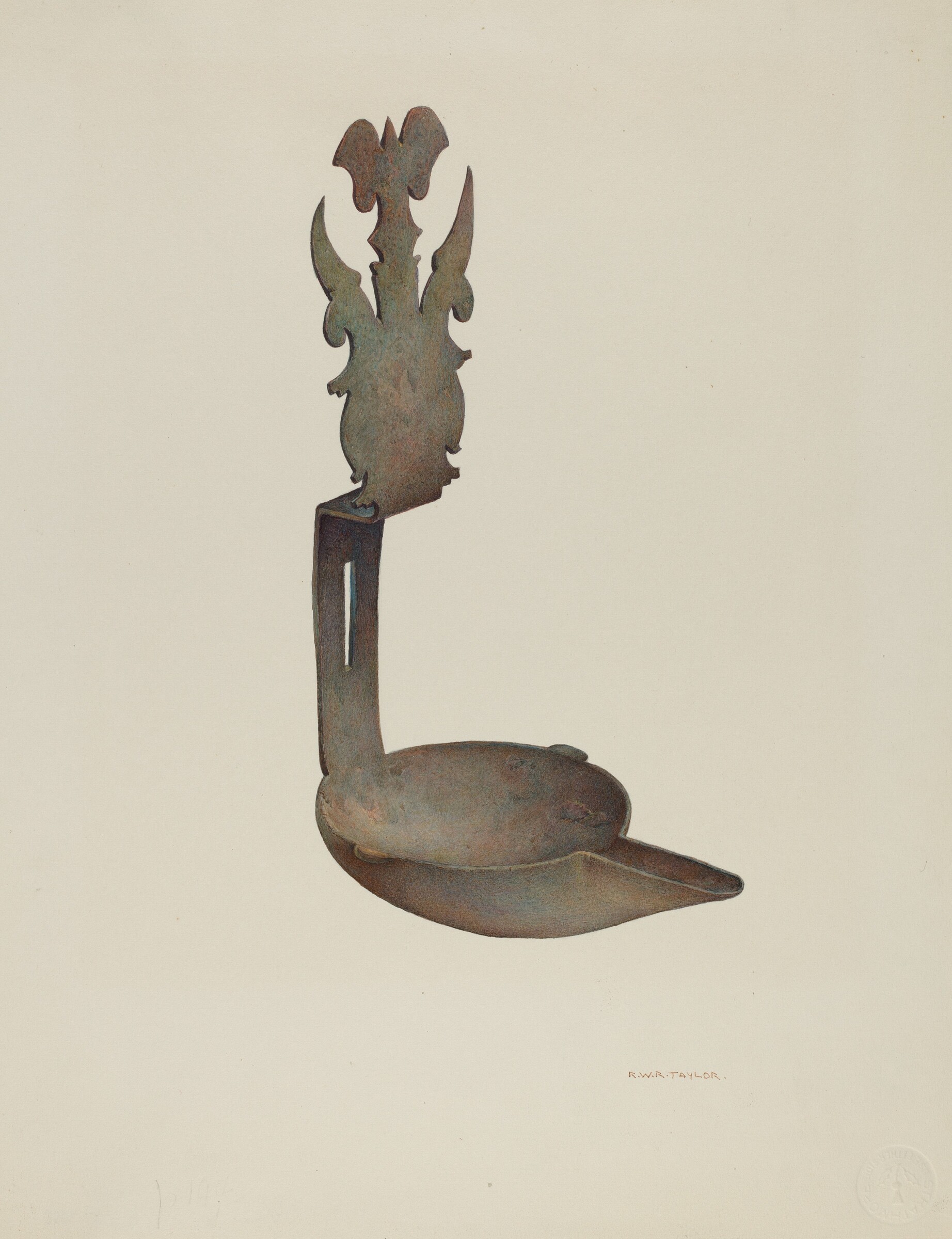 Grease Lamp, Robert W.R. Taylor, 1935/1942