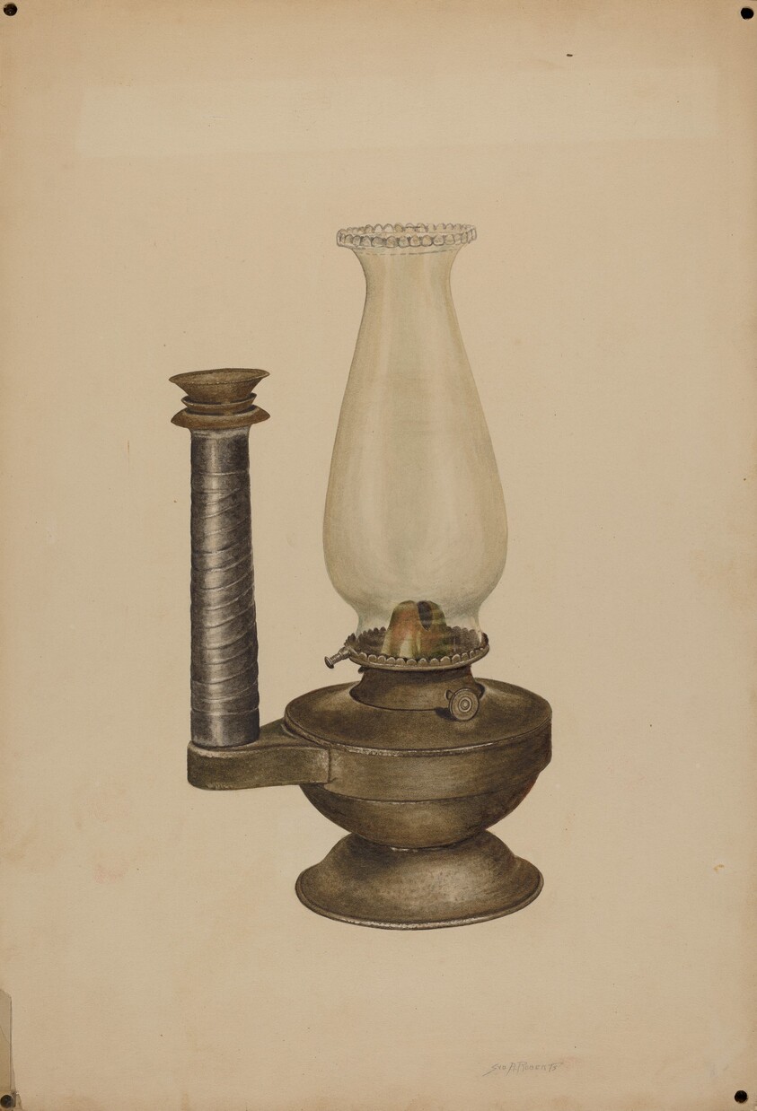 Combination Lamp/Candle Holder