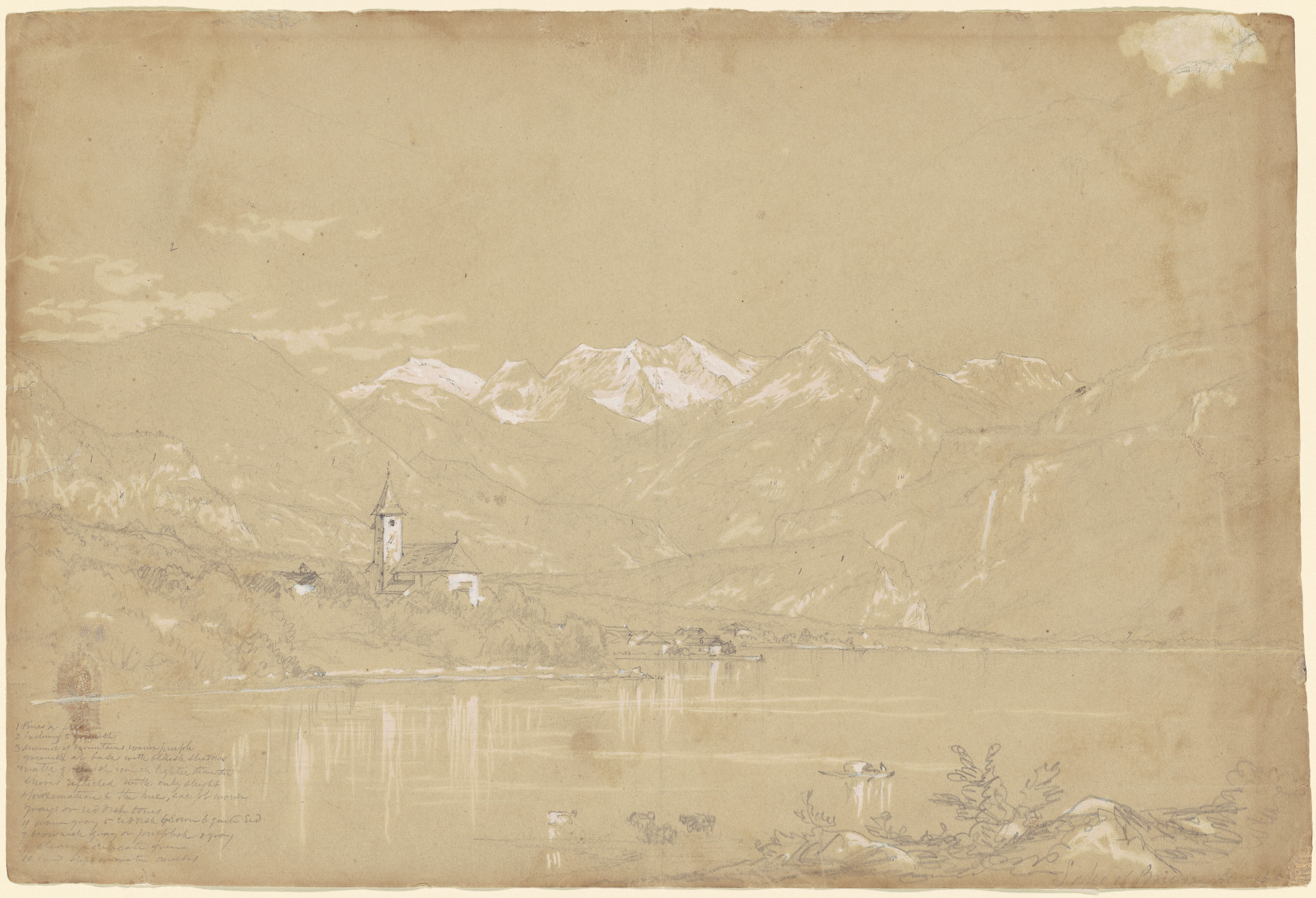 Le Lac George de John W. Casilear Reproduction de Tableau