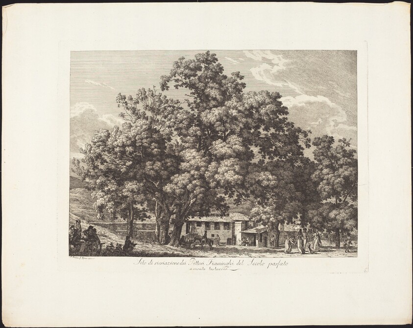 Sito di ricreazione dei Pittori Fiaminchi del Secolo passato a Monte Testaccio