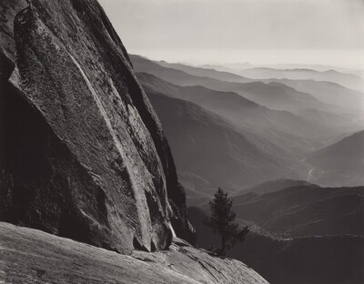 Moro Rock, Sequoia National Park and Sierra Foothills, Ansel Adams, c. 1945, printed 1970s