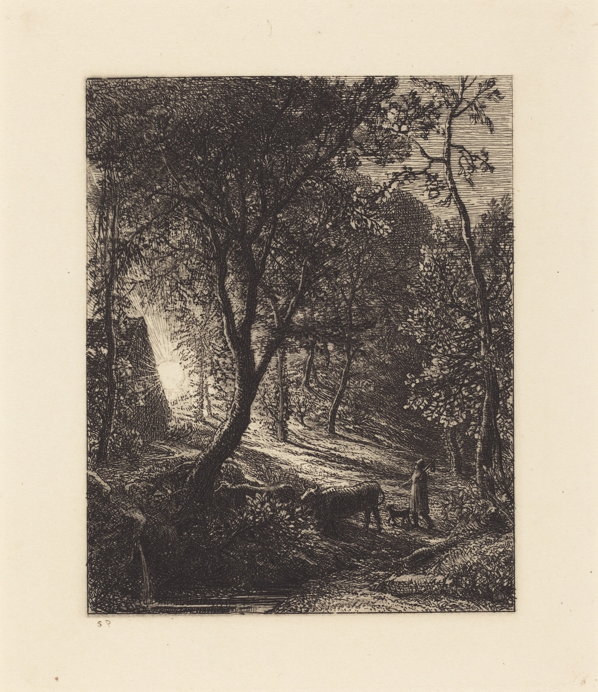The Herdsman's Cottage, Samuel Palmer, 1850