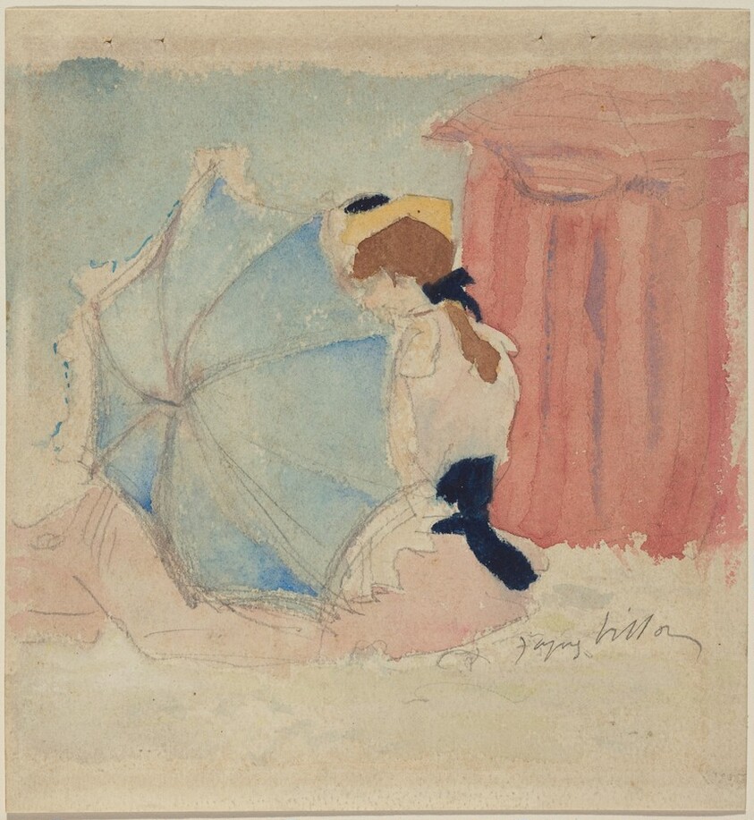 Woman in Pink at the Beach