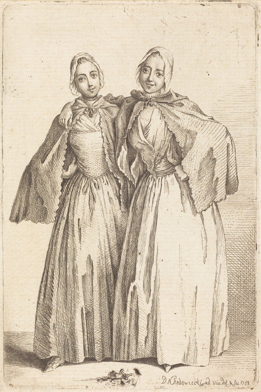 Two Standing Ladies (Demoiselles Quantin)
