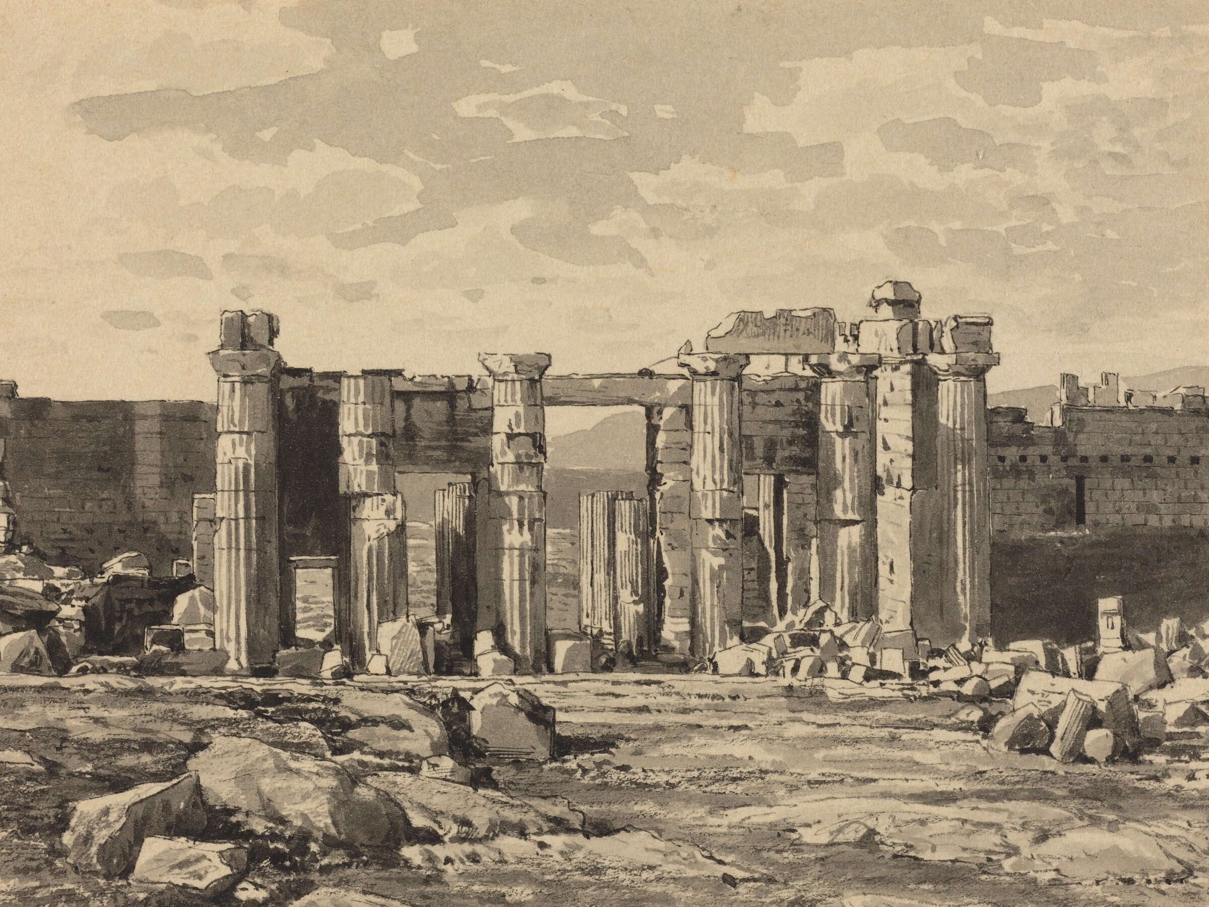 The Propylaeum from the East, Themistocles von Eckenbrecher, 1890