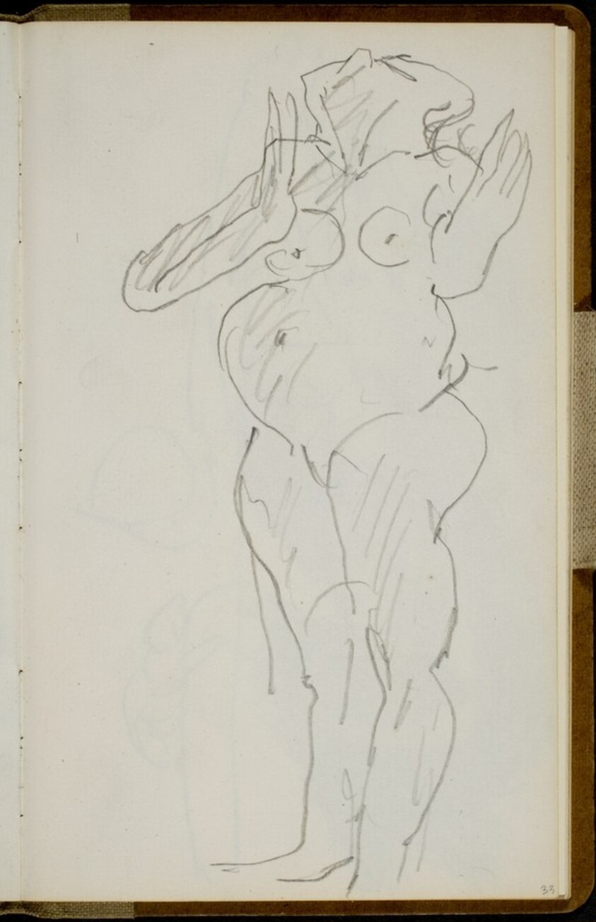 Stehender weiblicher Akt (Standing Female Nude) [p. 33]