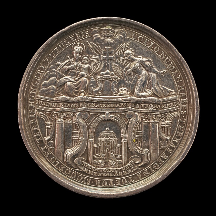 Queen Maria Theresa of Austria Kneeling in front of the Virgin while Receiving the Hungarians' Oath of Allegiance [obverse]