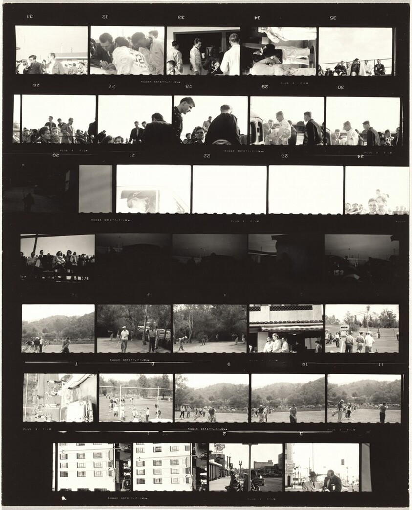 Guggenheim 558A--Stock car races, Palm Springs, and golf course, Griffith Park, Los Angeles