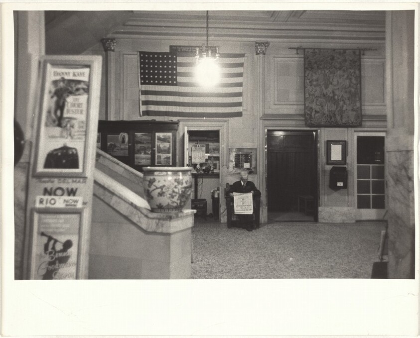 Lobby with flag--Santa Cruz, California