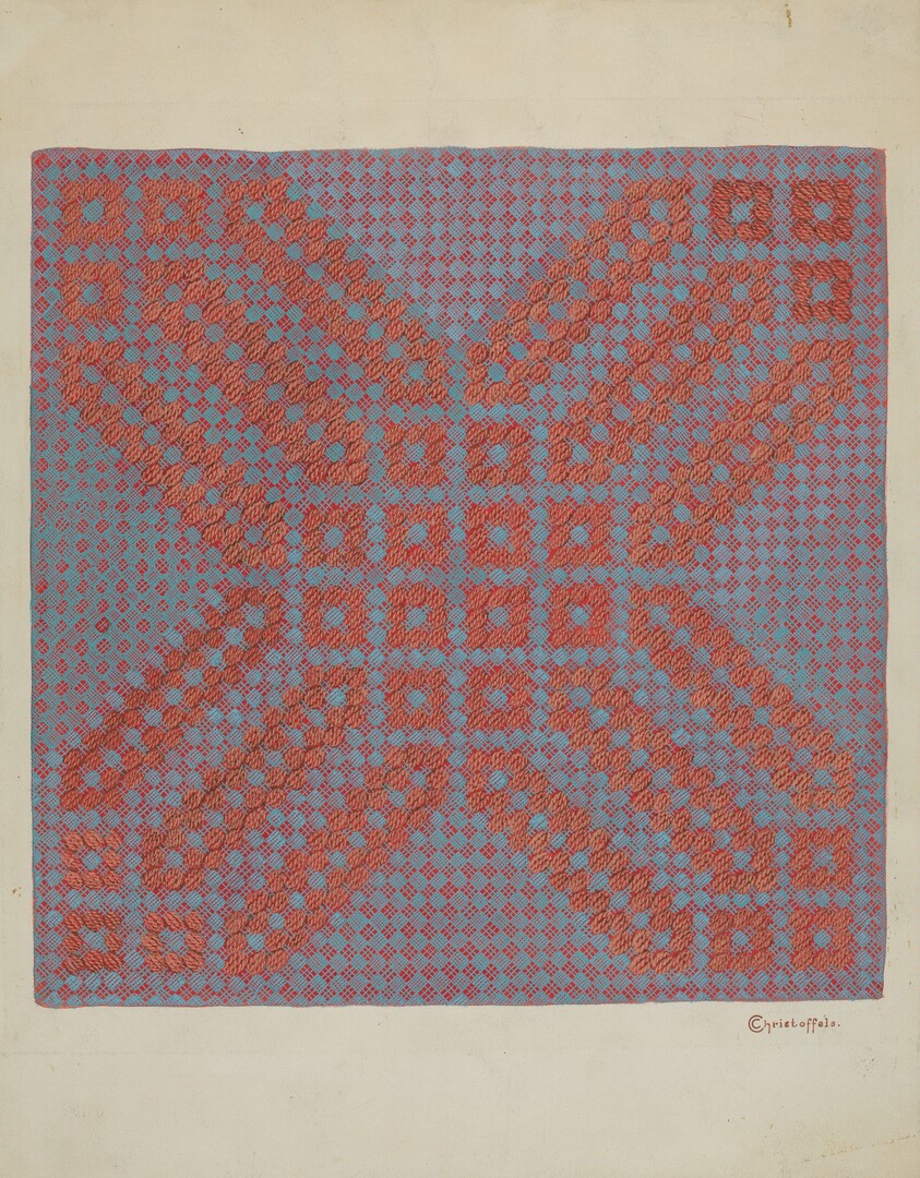 Coverlet - Section of Reverse Side