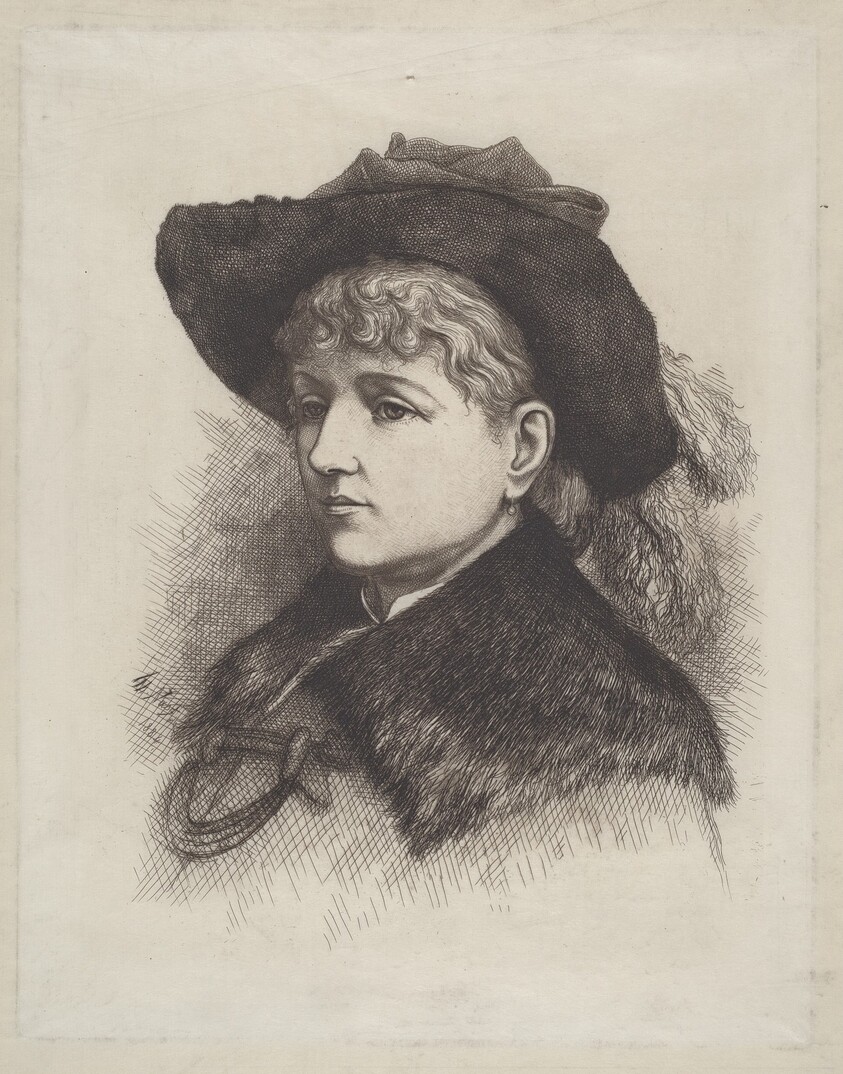 Portrait of the Artist's Wife, Sarah Edwards Nast