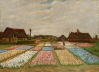 Flower Beds in Holland, Vincent van Gogh, c. 1883