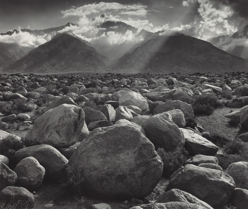 Mount Williamson, the Sierra Nevada, from Manzanar, California