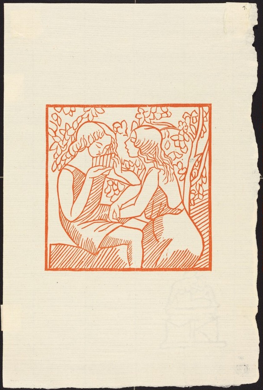 First Book: Daphnis Playing His Pipe for Chloe (Daphnis jouant de l'harmonica pour Chloe)