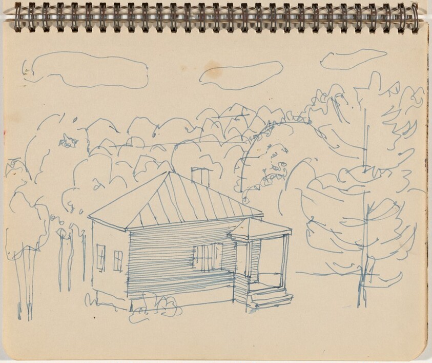 House Set in Wooded Landscape