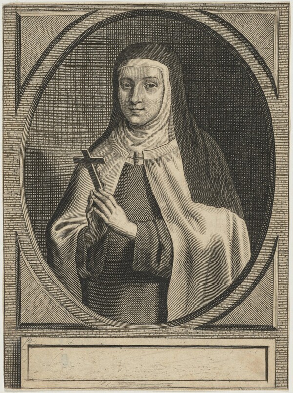 Portrait of a Nun Holding Crucifix