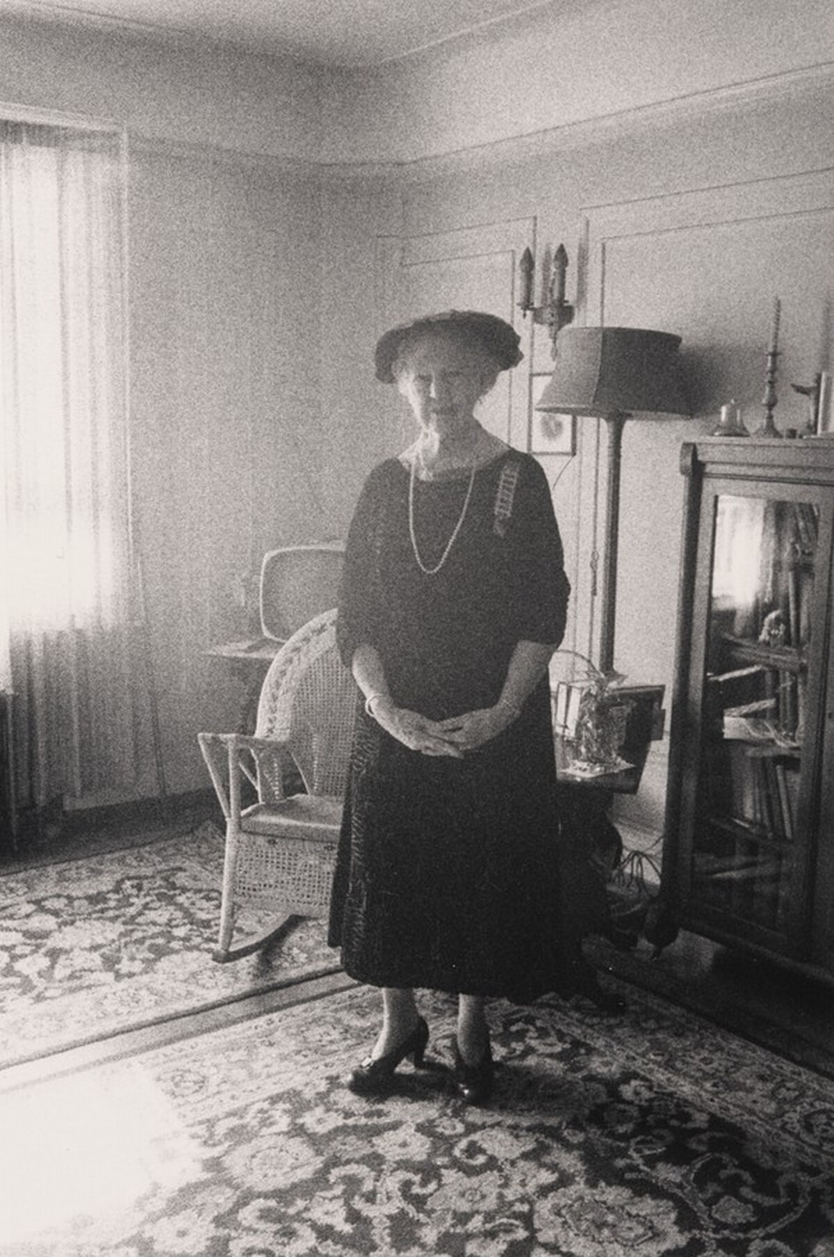 Flora Knapp Dickinson, Honorary Regent of the Washington Heights Chapter of the Daughters of the American Revolution, N.Y.C. 1960
