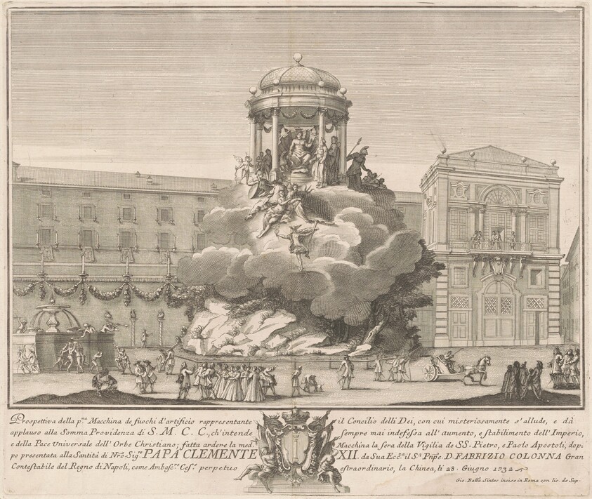 The Prima Macchina for the Chinea of 1732: The Council of the Gods