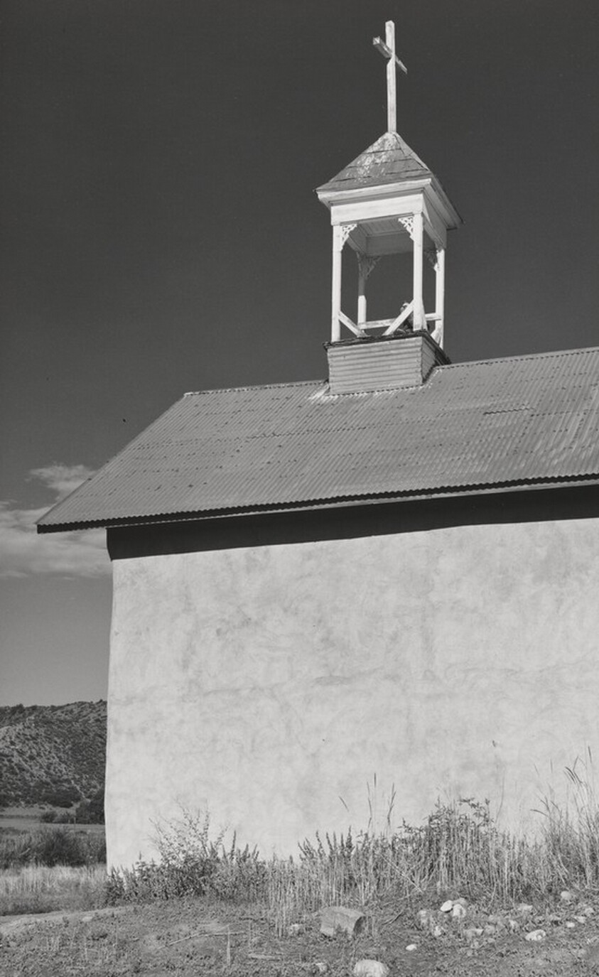 Adobe chapel, Medina Plaza, along the Purgatory River, Colorado