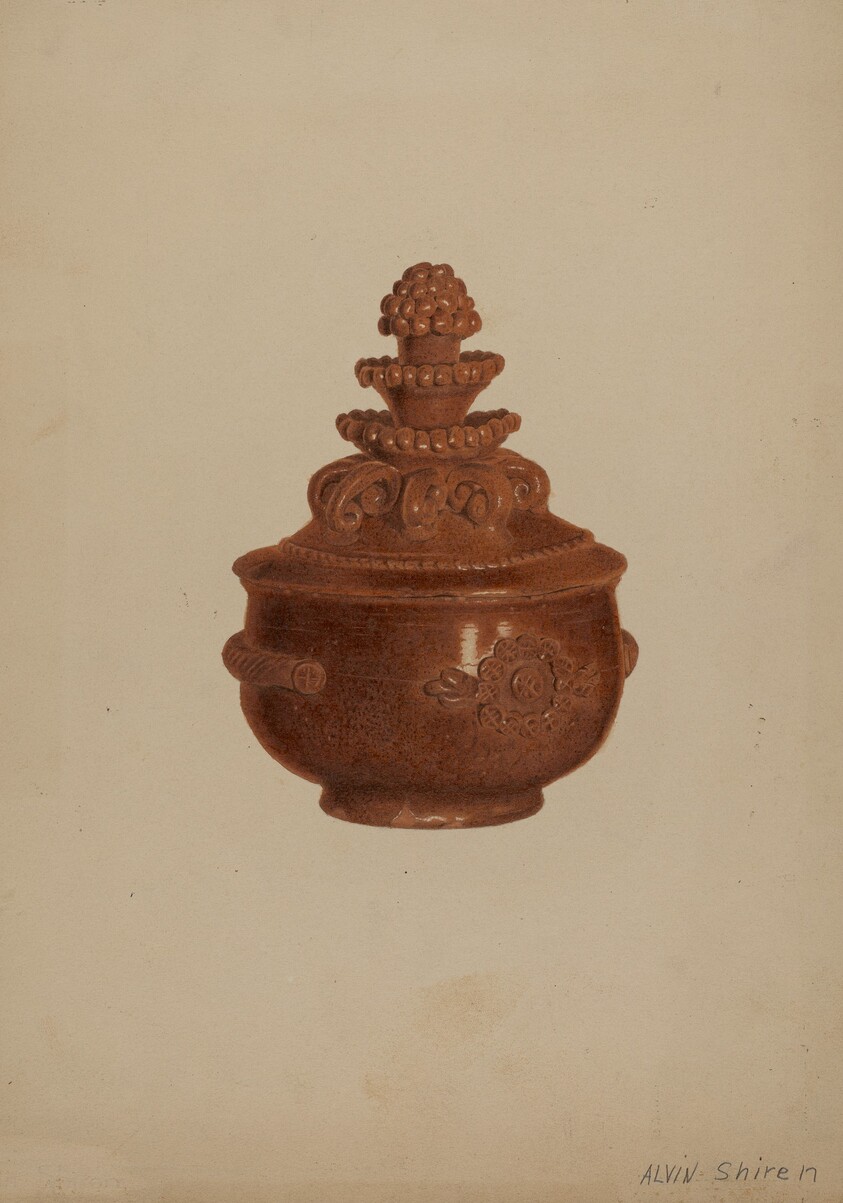 Pa. German Covered Bowl