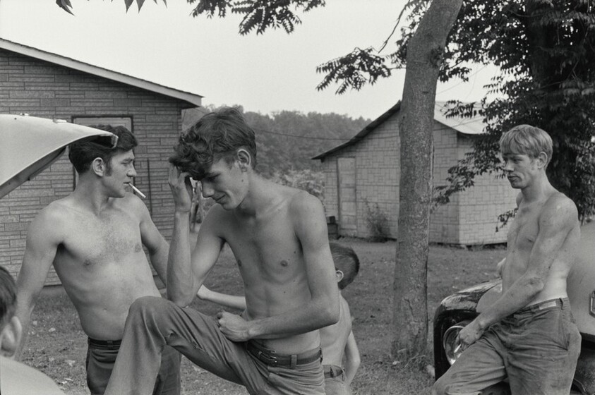 Untitled [Kentucky, Men Fixing Cars]