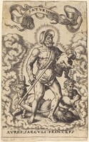 Saturn, Theodor de Bry, after Sebald Beham, c. 1570/1598