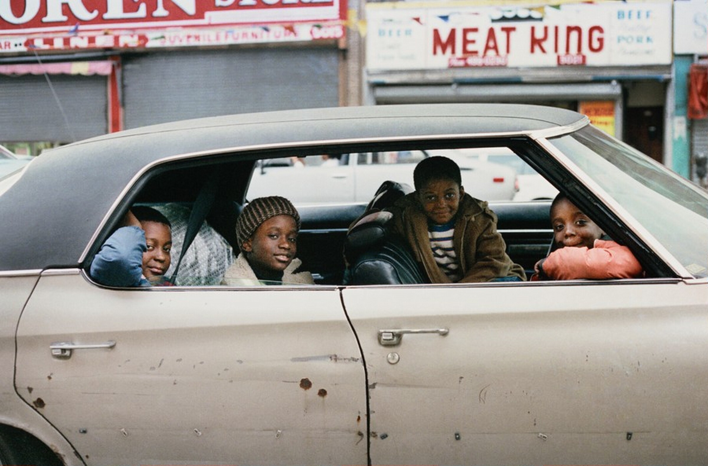 Joy riding, Flatbush, Brooklyn, NYC, Jamel Shabazz, 1981, printed 2022