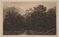 Mountain Pond, Alexandre Calame, 1845