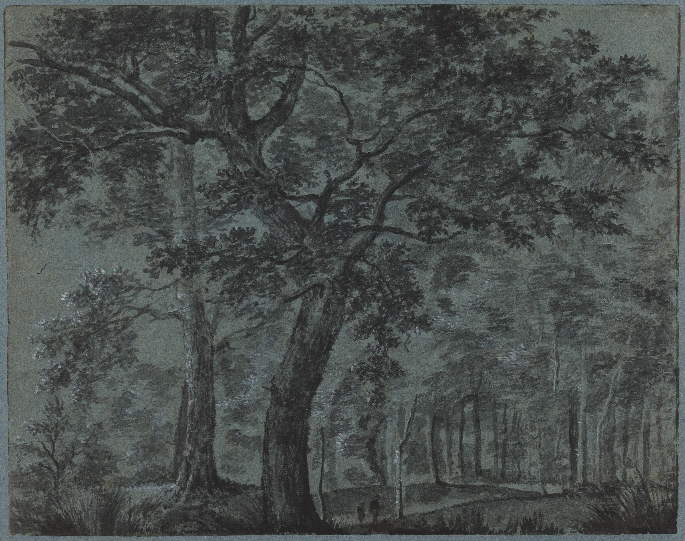 Woods at Night with Travelers, Joris van der Haagen